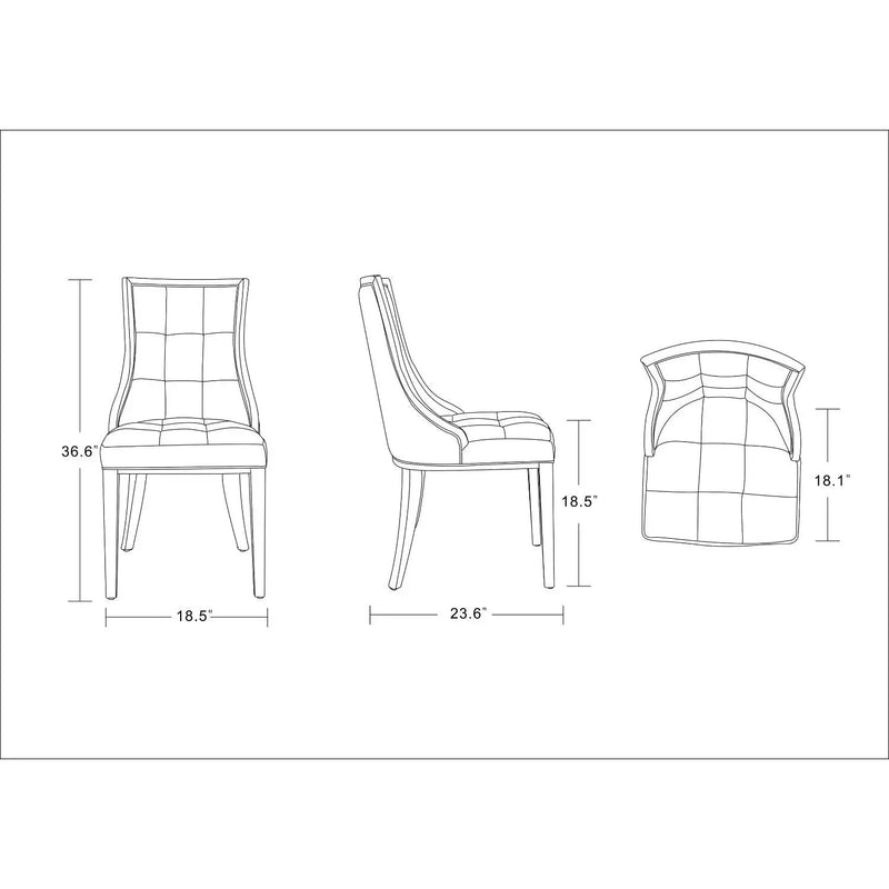 Fifth Avenue - Dining Chair (Set of 2) - Tan by HouseOfZazla
