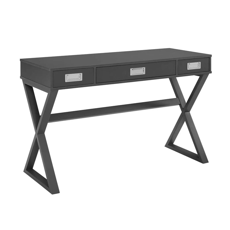 Crossmark - Campaign Desk - Dark Gray by Unique Piece Furniture