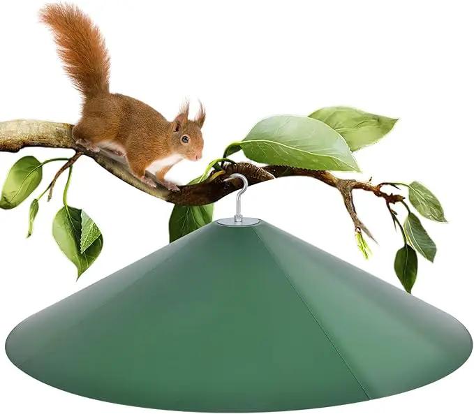 24-inch Large Outdoor Squirrel Baffles for Bird Feeders Pole, Two Way Use, Green Color by GreenHaven Gardens
