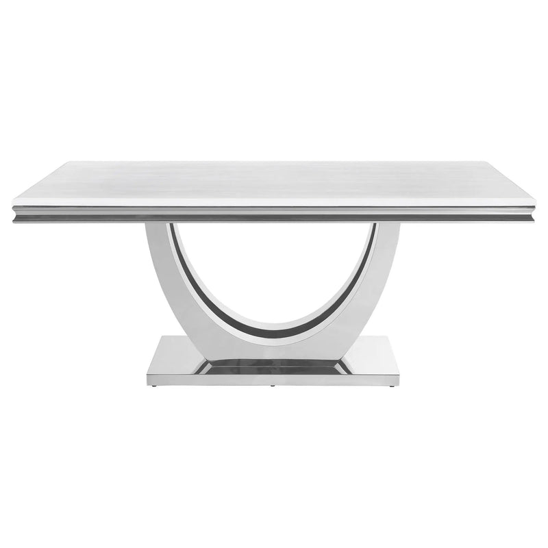 Kerwin 7-piece Rectangular Dining Table Set Grey and Chrome by Unique Piece Furniture