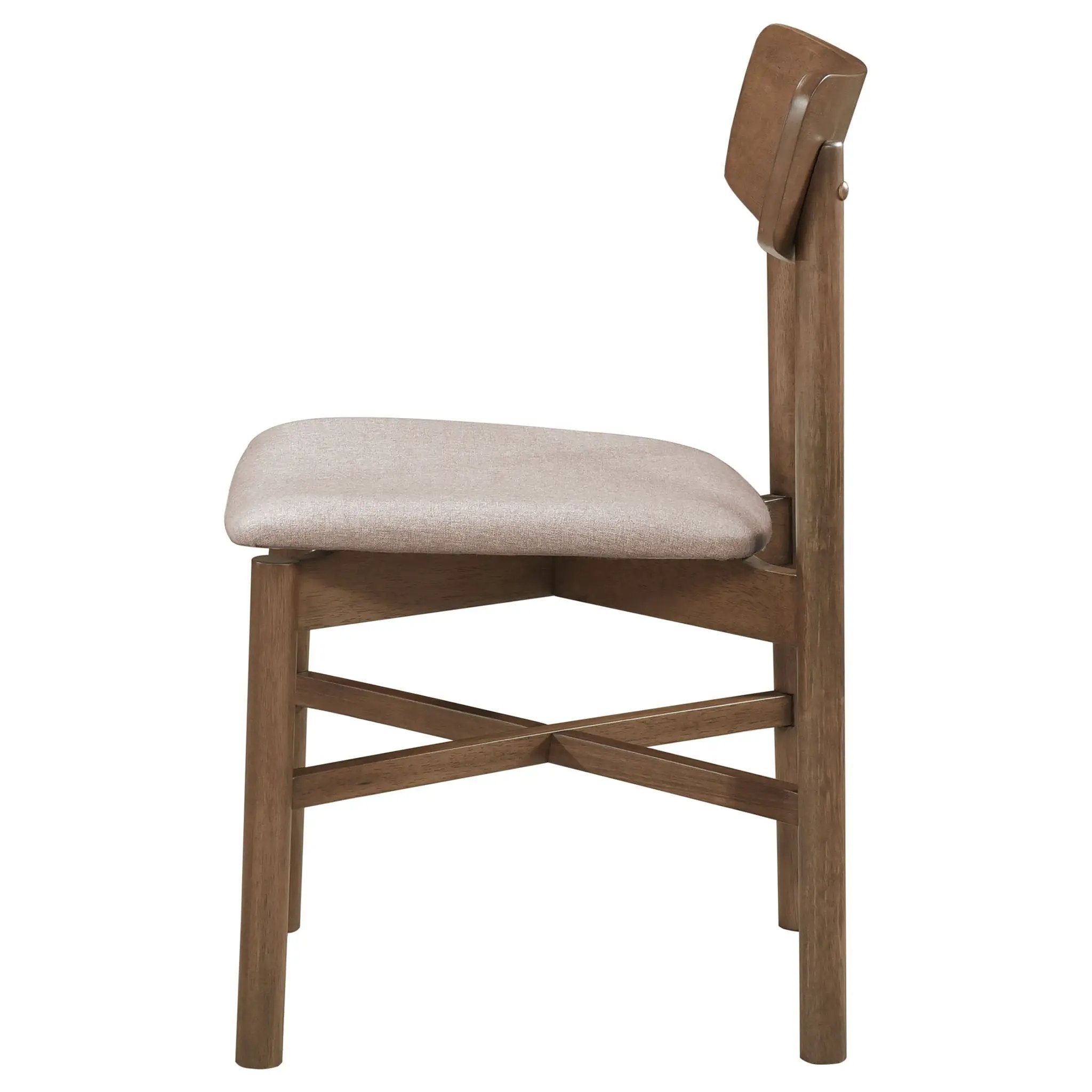 Parkridge Dining Side Chair Natural Walnut (Set of 2) by Unique Piece Furniture