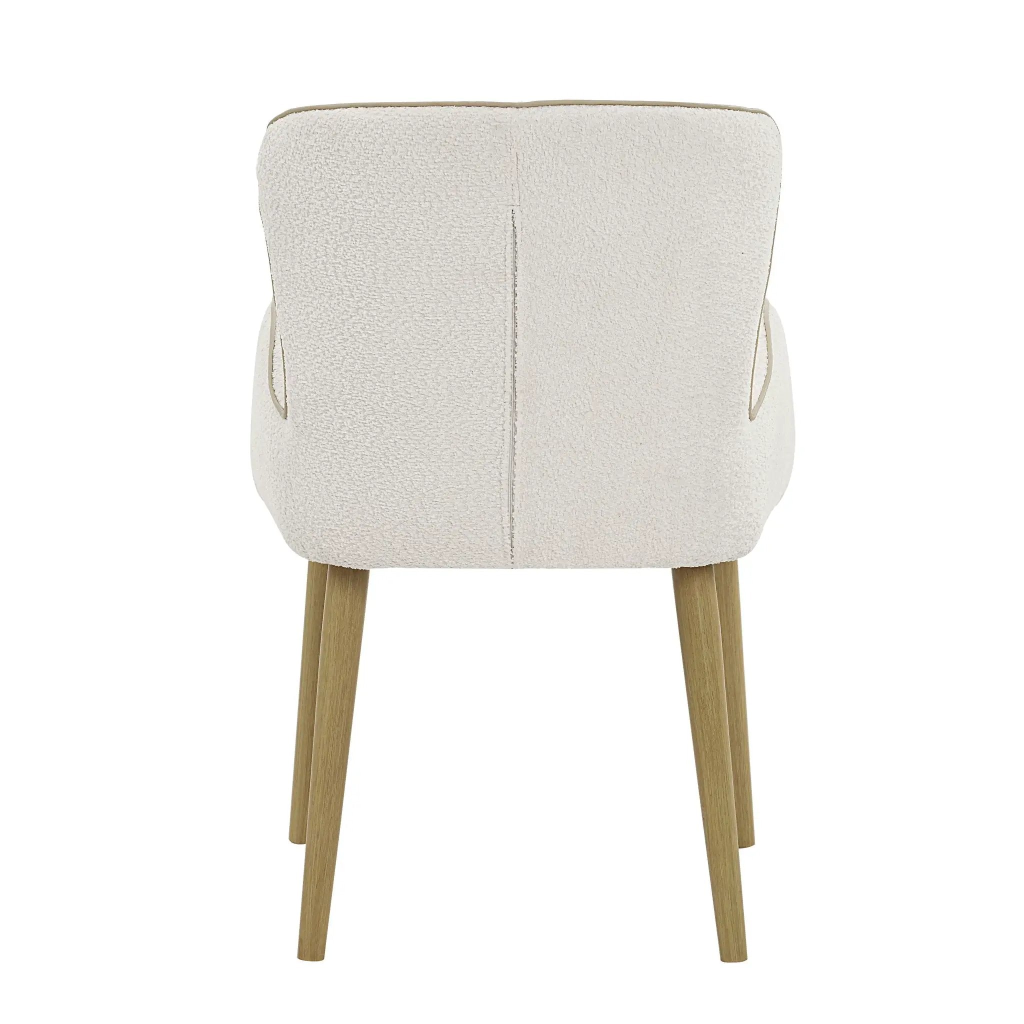 Qwin - Boucle Side Chair (Set of 2) - Beige by Unique Piece Furniture