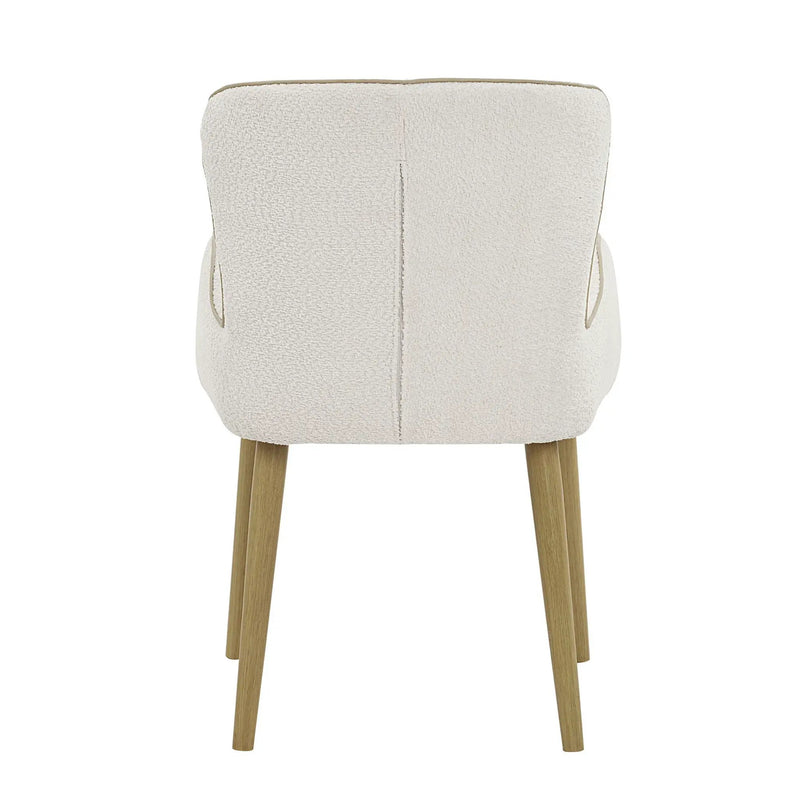 Qwin - Boucle Side Chair (Set of 2) - Beige by Unique Piece Furniture