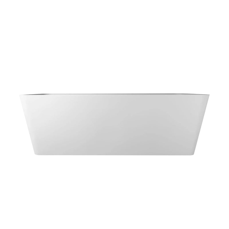 Freestandingn And Solid Surface, Soaking Bathtub For Bathroom - Matte White by HouseOfZazla