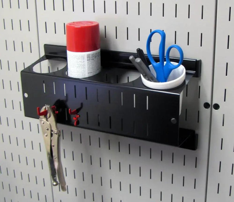 Wall Control Pegboard Metal Organizer, 4 ft. Black, Storage Rack with Rust Resistant Finish by GreenHaven Gardens