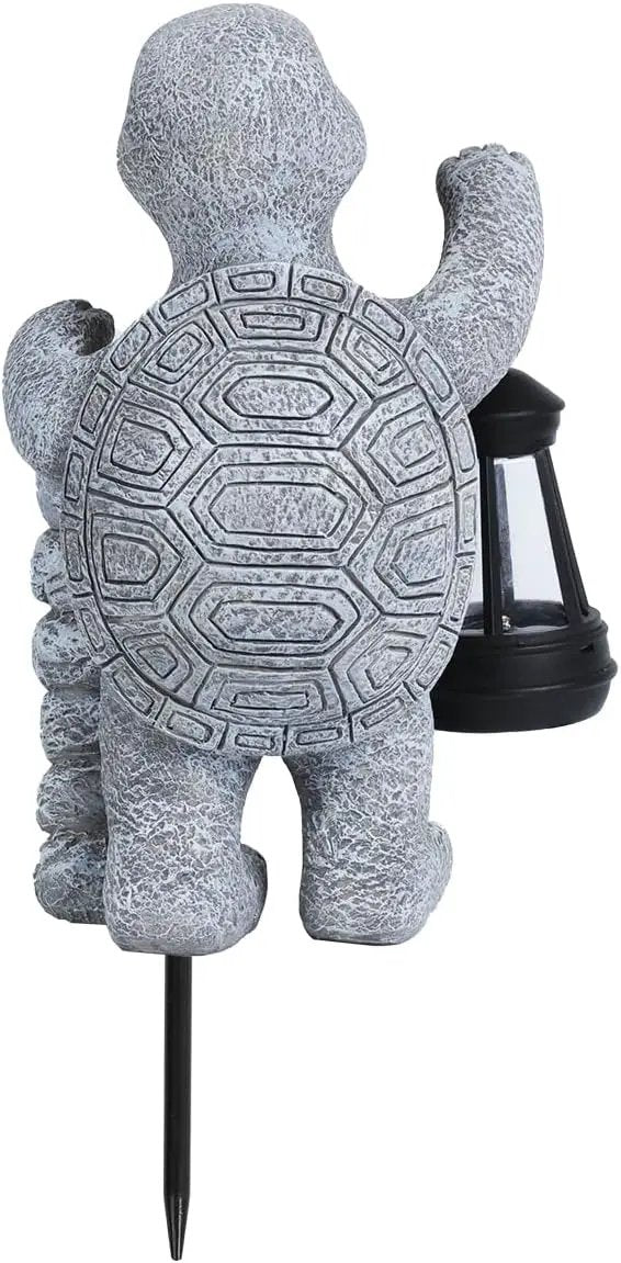 Turtle Solar Lights Outdoor Garden,Outdoor Solar Lights for Yard Decorations,Lantern Garden Decoration,Garden Decor,Turtle Garden Welcome Plaque Statue,-Unique Housewarming Gifts by GreenHaven Gardens