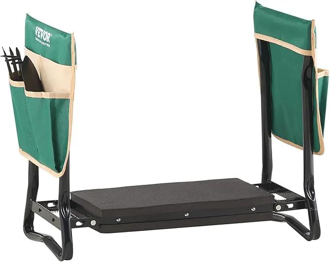 VEVOR Folding Garden Kneeler and Seat Heavy Duty, Widened 8" EVA Foam Pad, Portable Garden Stool with Tool Bags, Gardening Bench to Relieve Knee & Back Pain, Great Gifts for Seniors, Women, Parents by GreenHaven Gardens