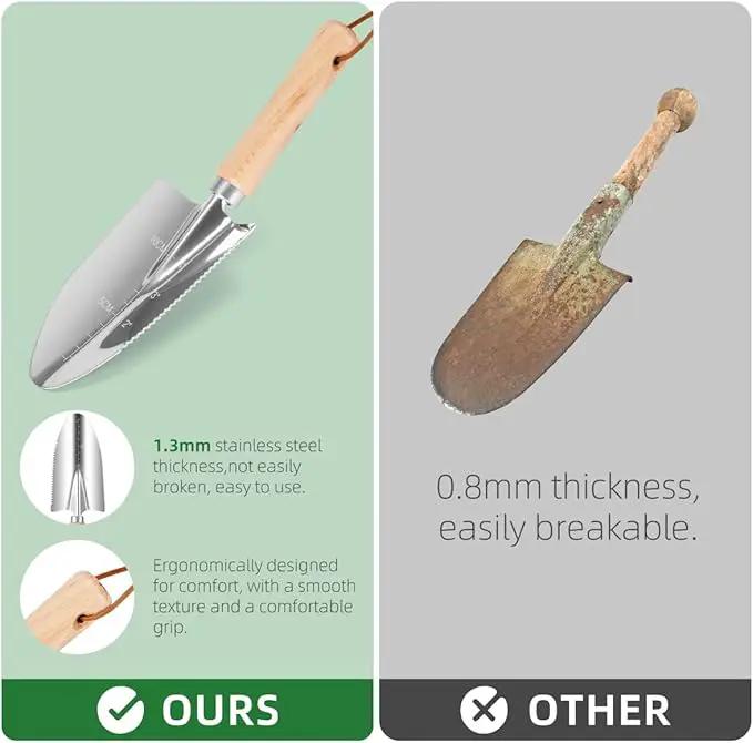 9-Piece Premium Gardening Tool Set for Women - Heavy Duty Stainless Steel Rust-Proof Tools with Fashion Storage Tote | Perfect Gardening Gifts for Mom, Mother's Day, Birthday & Outdoor (Green) by GreenHaven Gardens