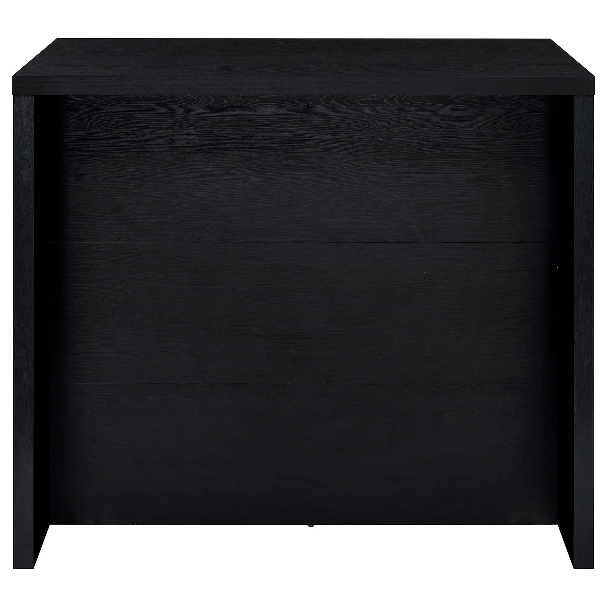 Topanga Engineered Wood Freestanding Home Bar Black by Unique Piece Furniture