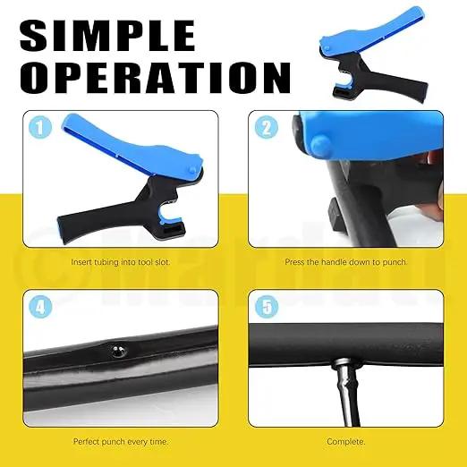 32Pcs Drip Irrigation Tubing Hole Punch & Fitting Insertion Tool with 1/2" 3/8” Drip Tube Closure Connectors End Cap Plugs for 5/8" 25/32" 1" Pipe Garden Greenhouse Agricultural Watering by GreenHaven Gardens