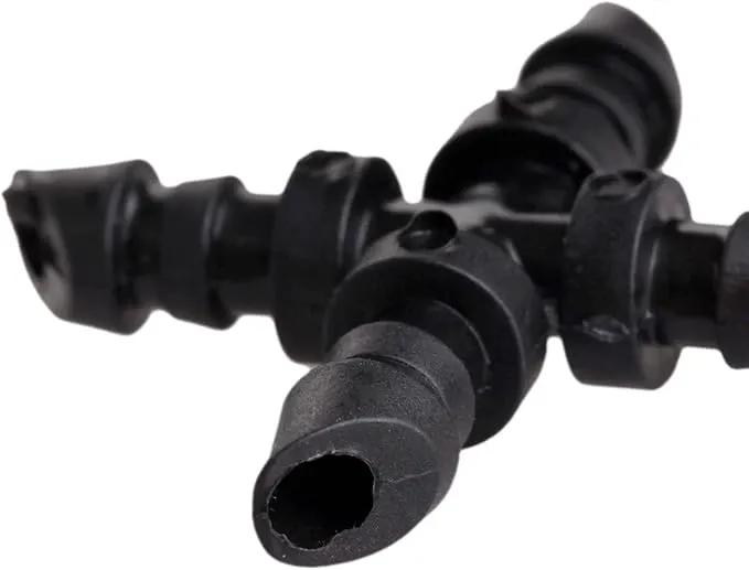 Mtsooning 50PCS Irrigation Cross Connectors for 4/7mm Hose,Barbed Tubing Fittings Kit 4-Way Coupling for Drip Sprinkler Garden Lawn Systems Systems by GreenHaven Gardens