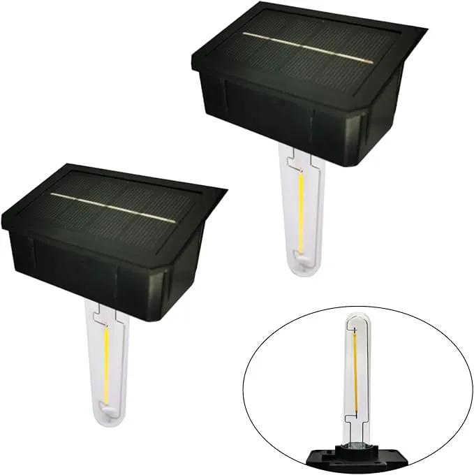 GOODFOEVER 2 Pack Solar Lights - Outdoor Fence and Wall Light Inserts, Waterproof by GreenHaven Gardens
