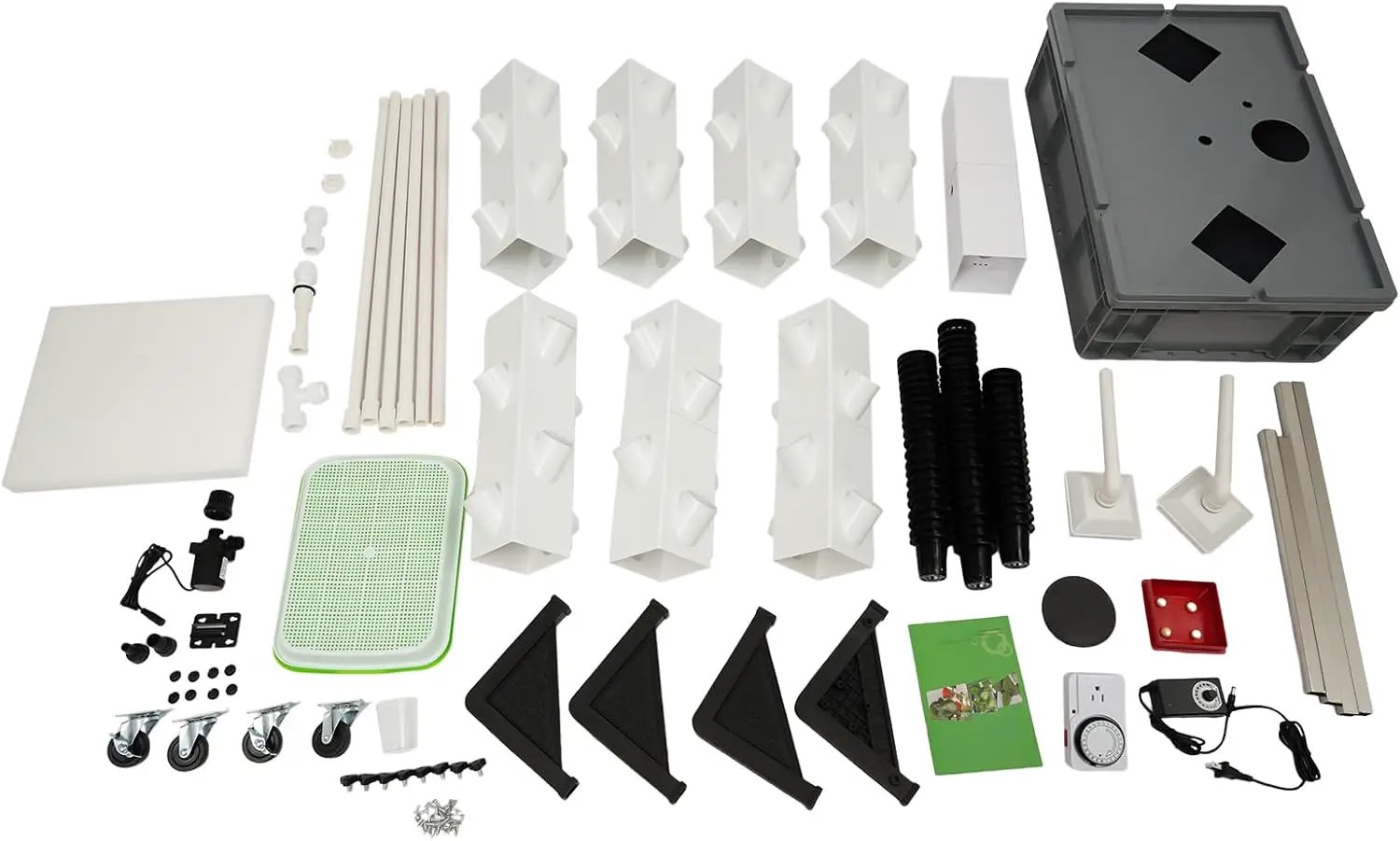 Hydroponic Growing Tower System Kit, 56-Plant Vertical Hydroponics Garden Tower with LED Grow Light, for Outdoor Indoor Herbs Fruits Vegetables Smart Garden Planter Kit by GreenHaven Gardens