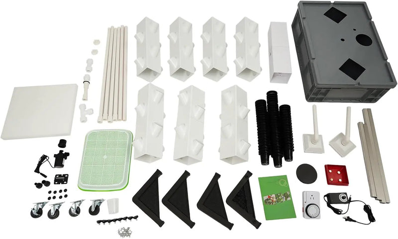 Hydroponic Growing Tower System Kit, 56-Plant Vertical Hydroponics Garden Tower with LED Grow Light, for Outdoor Indoor Herbs Fruits Vegetables Smart Garden Planter Kit by GreenHaven Gardens