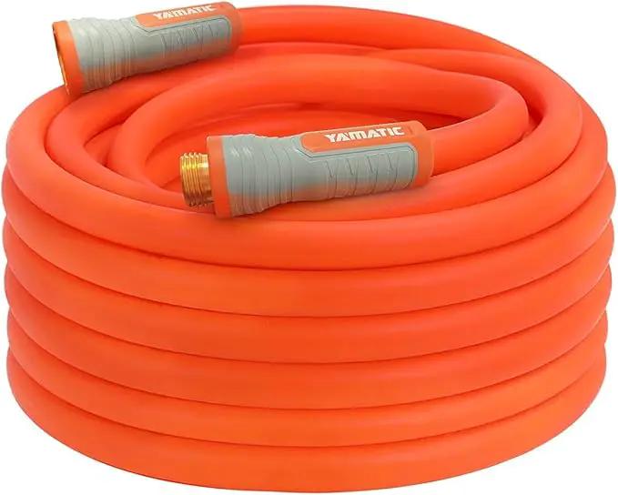 YAMATIC Heavy Duty Garden Hose 5/8 in x 60 ft with Swivel Fitting, Super Flexible Water Hose, All-weather, Lightweight, Burst 600 PSI by GreenHaven Gardens