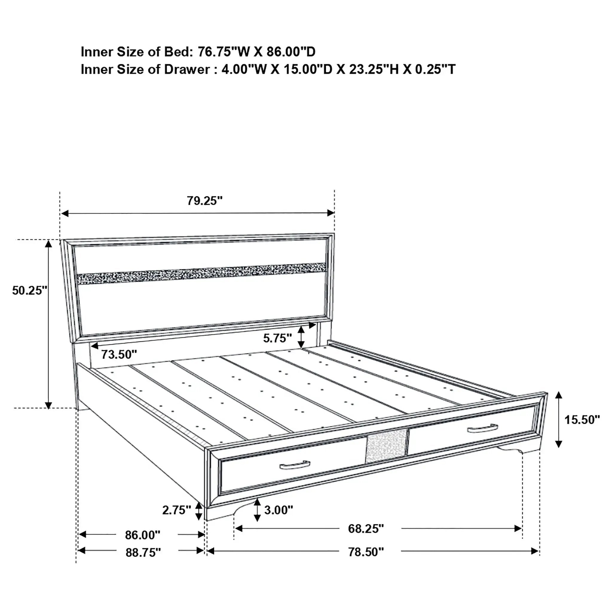 Corbin - Glittering Bedroom Set
