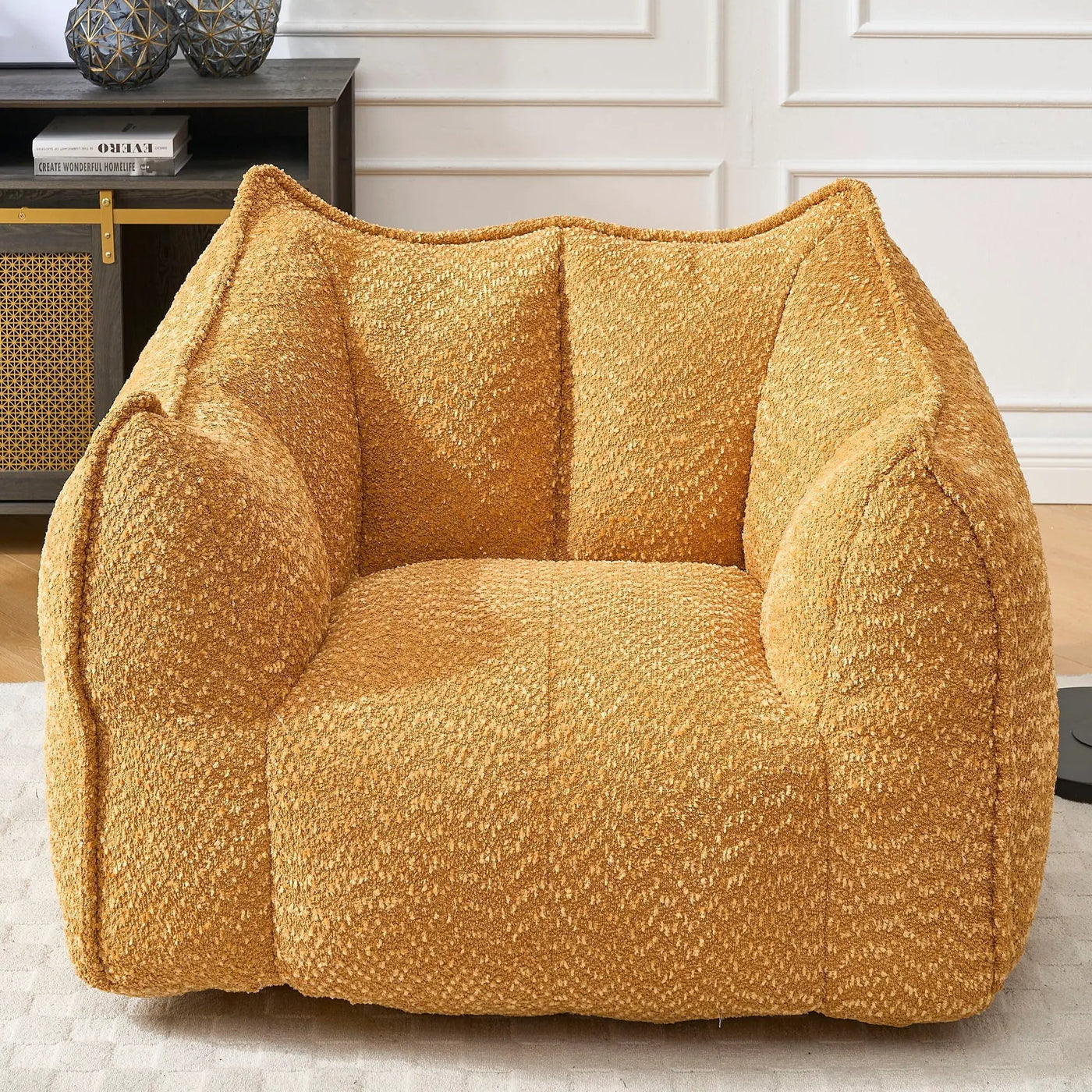 Comfortable Chenille Sofa Chairs With Highly Resilient Foam by HouseOfZazla