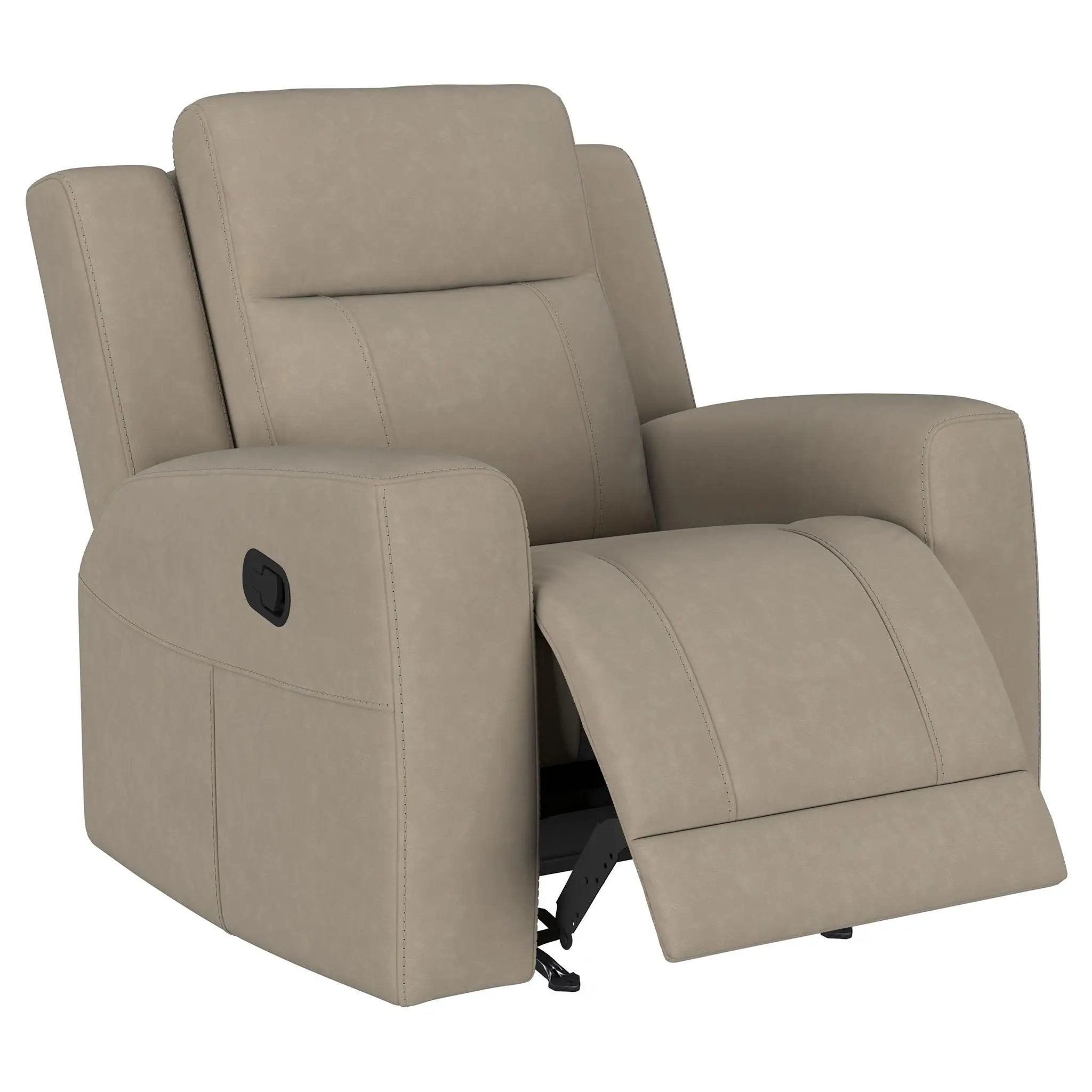 Brentwood Upholstered Recliner Chair Taupe by Unique Piece Furniture