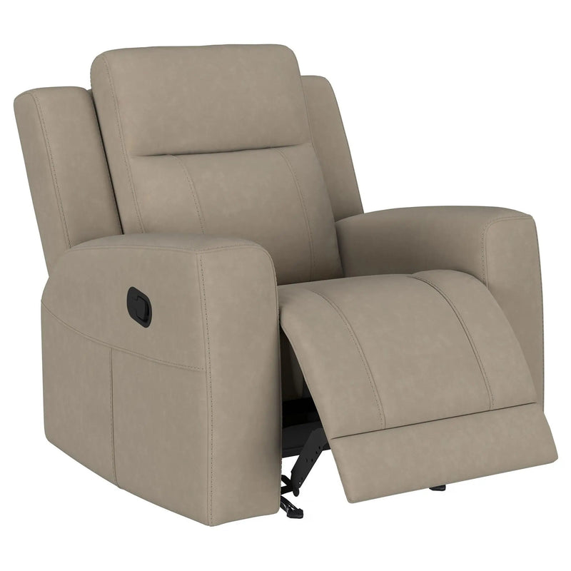 Brentwood Upholstered Recliner Chair Taupe by Unique Piece Furniture