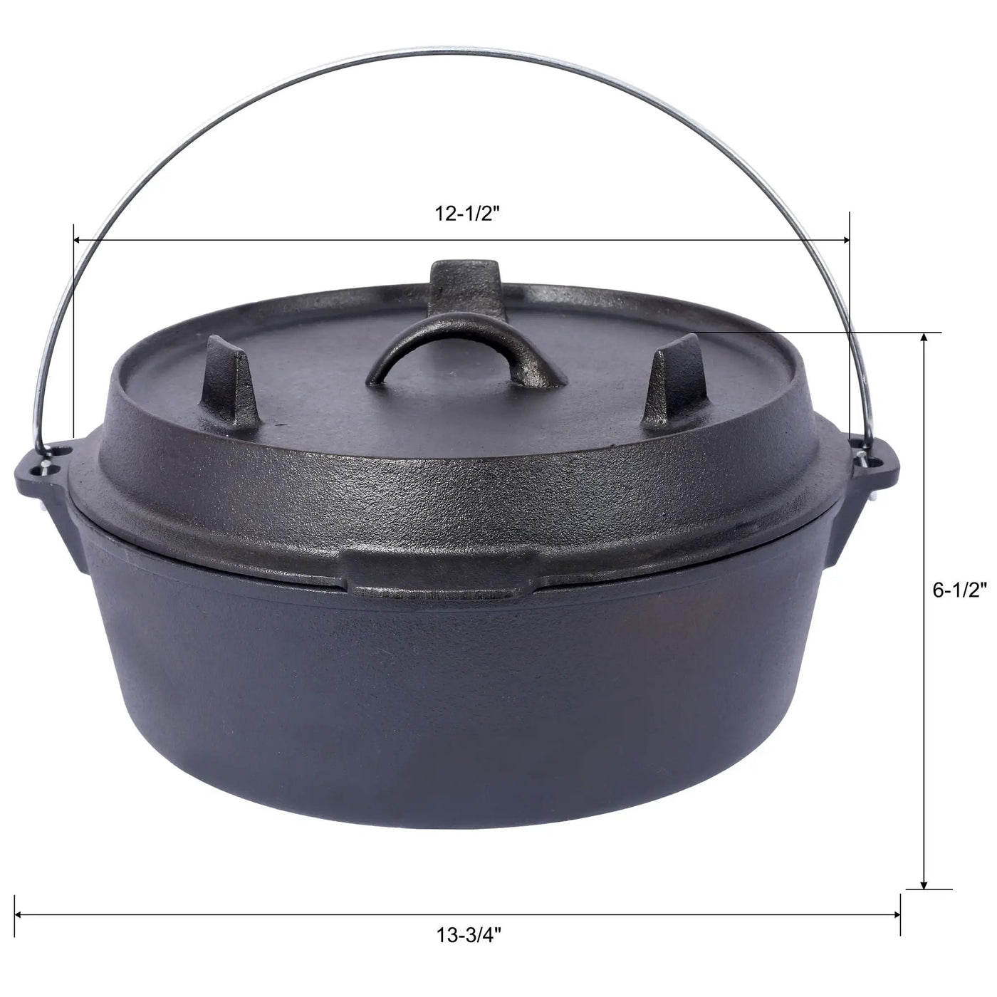 Pre-Seasoned Cast Dutch Oven with Skillet Lid and Pot Rack by HouseOfZazla