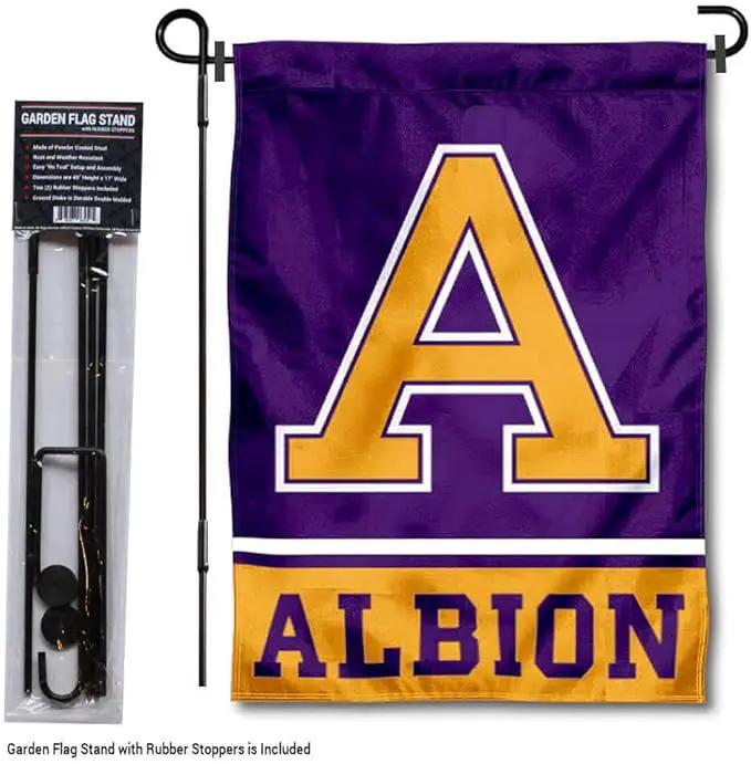 College Flags & Banners Co. Albion Britons Garden Flag with Stand Holder by GreenHaven Gardens