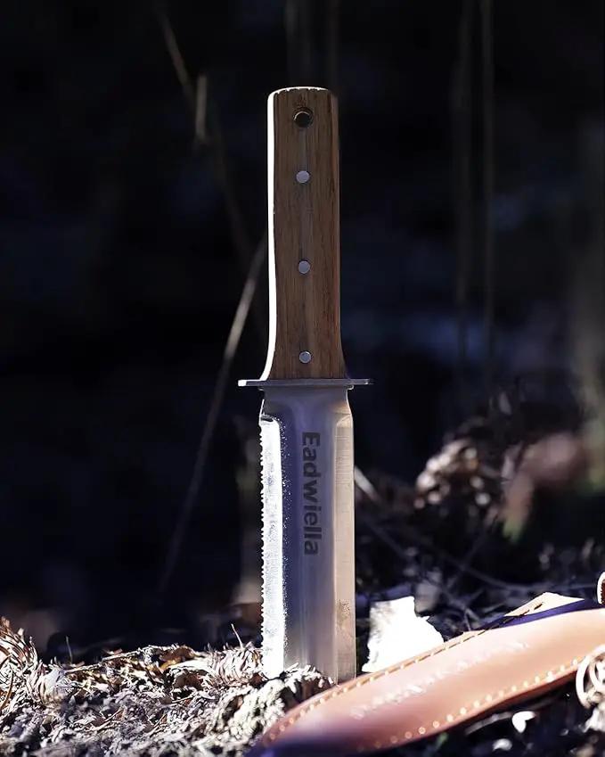 Hori Hori Trowel Knife Japanese Weeding Knife Garden Knife Tool with Sheath for Landscaping Digging, Dividing Plants, Planting Bulbs, Digging Out Weeds, Removing Rocks, Cutting Through Roots by GreenHaven Gardens