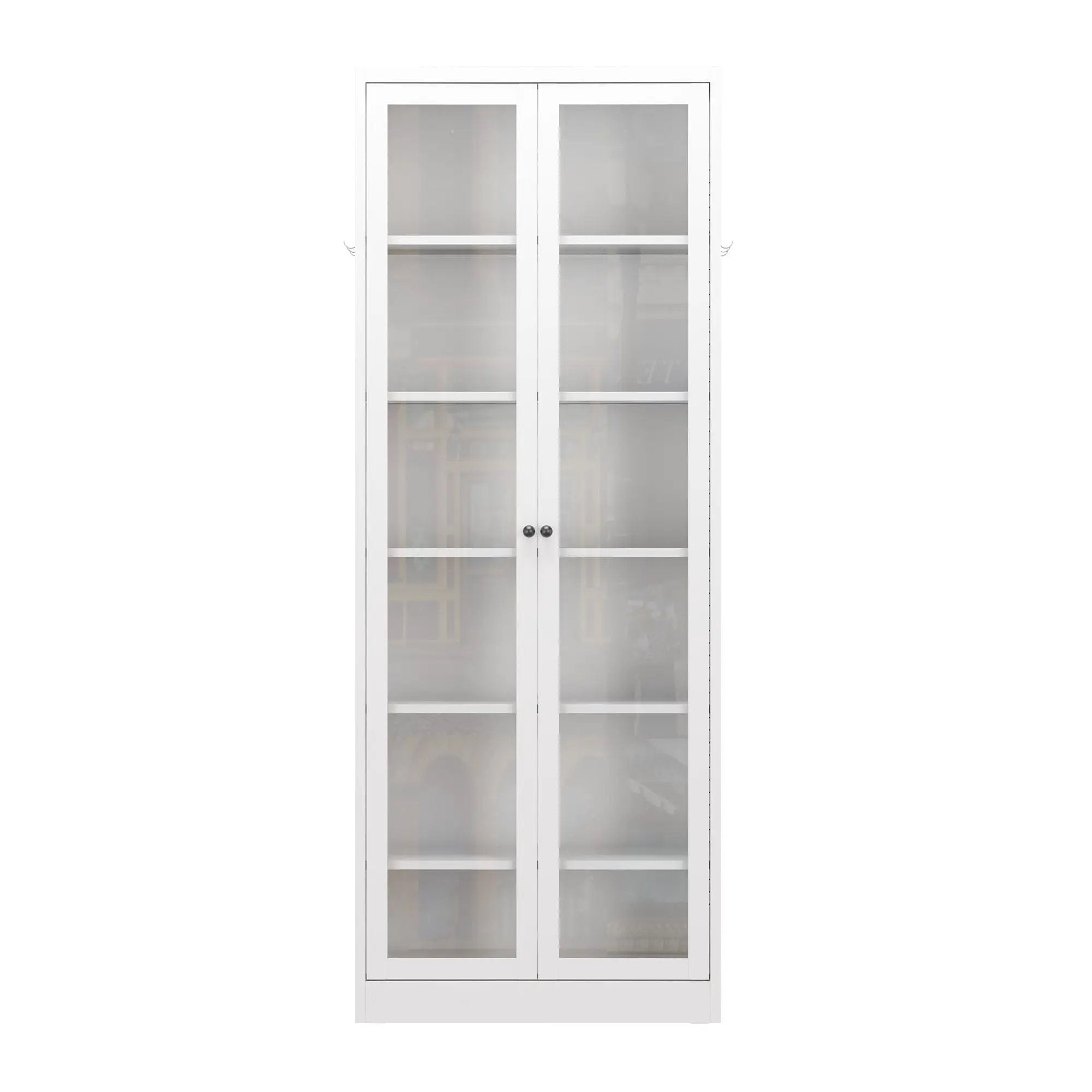 Industrial Metal Kitchen Pantry Cabinet With Adjustable Shelves - White by HouseOfZazla