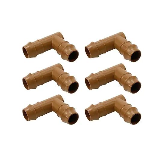 Dnyta 20pcs 1/2 Inch Drip Irrigation Elbow Fittings Elbow Connector (17mm) Drip Irrigation Fittings for Most 1/2" Irrigation Tubing or Sprinkler Systems by GreenHaven Gardens