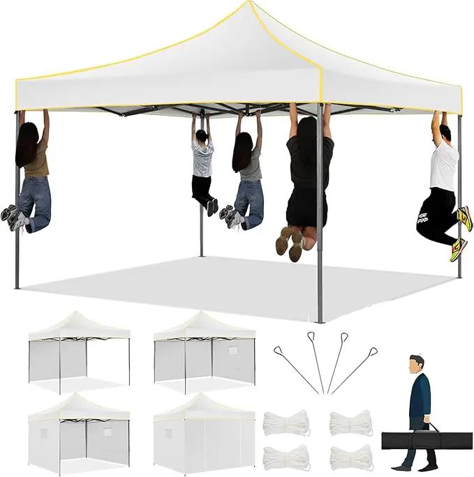 COBIZI 10x10 Heavy Duty Pop up Canopy Tent with 4 Removable Sidewalls, Ez Pop up Canopy with Portable Bag, Commercial Gazebo Waterproof Sunshade for All Weather Party Camp Stall Patio by GreenHaven Gardens