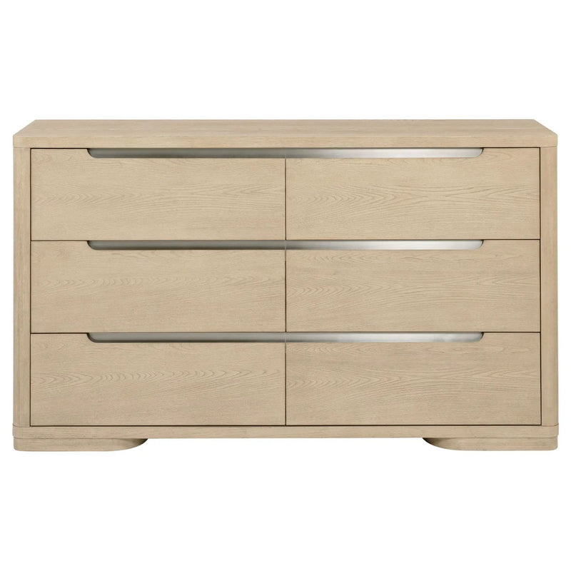Ladera 6-drawer Bedroom Dresser Light Elm by Unique Piece Furniture