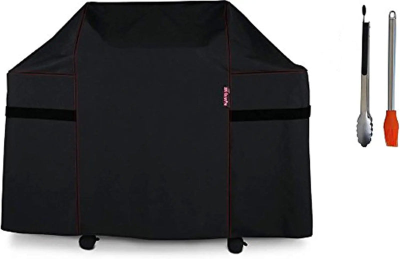 BBQ Coverpro 82832 for Weber Spirit 220 and 300 Series Gas Grills (Compared to The Weber 7106 Grill Cover) Including Basting Brush and Tongs by GreenHaven Gardens