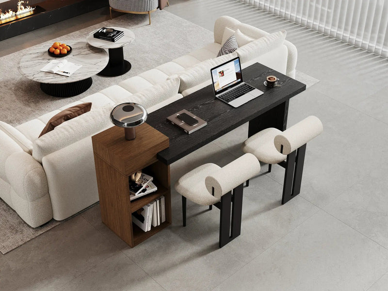 Modern Two-Tone Sofa Side Table by HouseOfZazla
