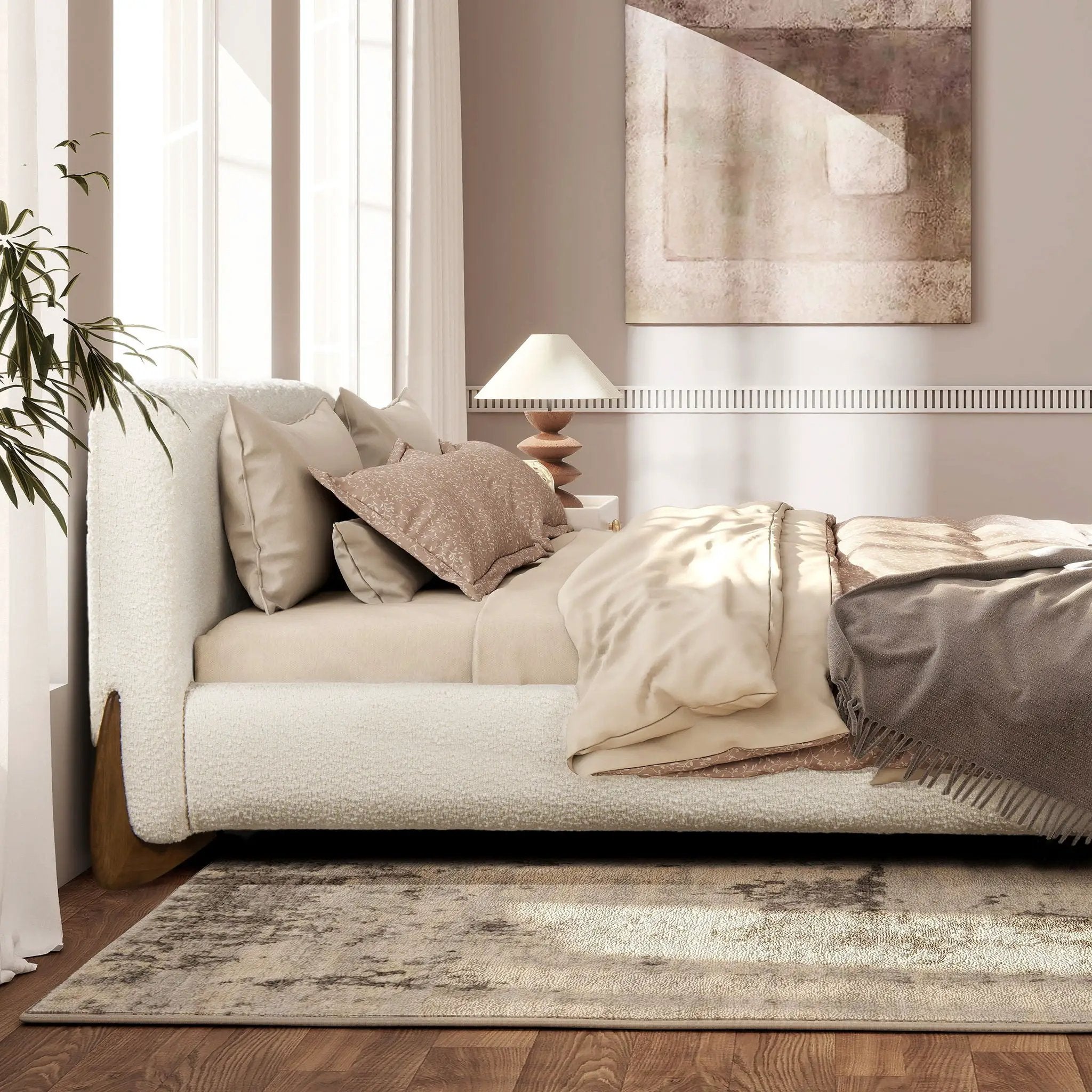 Alpine - Puffy Modern Platform Bed by Unique Piece Furniture