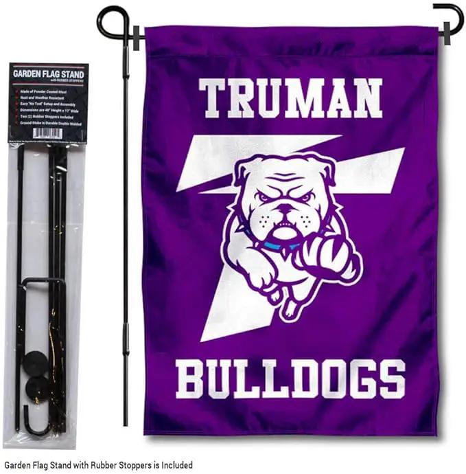 College Flags & Banners Co. Truman State Garden Flag with Pole Stand Holder by GreenHaven Gardens