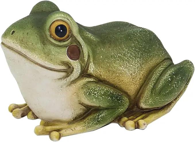 Hide a Key Frog Hand Painted Polyresin Outdoor Statue and Key Holder,Look and Feels Like a Real Frog for Yard,Garden,Patio by GreenHaven Gardens
