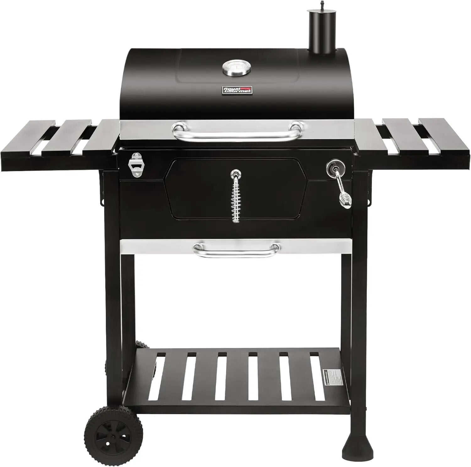 Royal Gourmet CD1824EN 24-Inch Movable Charcoal Grill with Foldable Side Tables, Outdoor Barbecue Grill with 490 Sq. In. Cooking Area for Outdoor Picnic and Camping Grilling, Black by GreenHaven Gardens