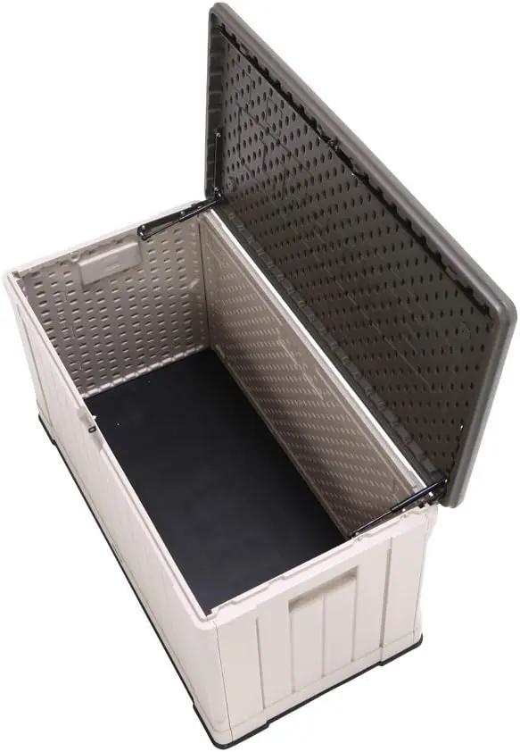 LIFETIME 60186 Heavy-Duty Outdoor Storage Deck Box, 116 Gallon, Desert Sand/Brown by GreenHaven Gardens