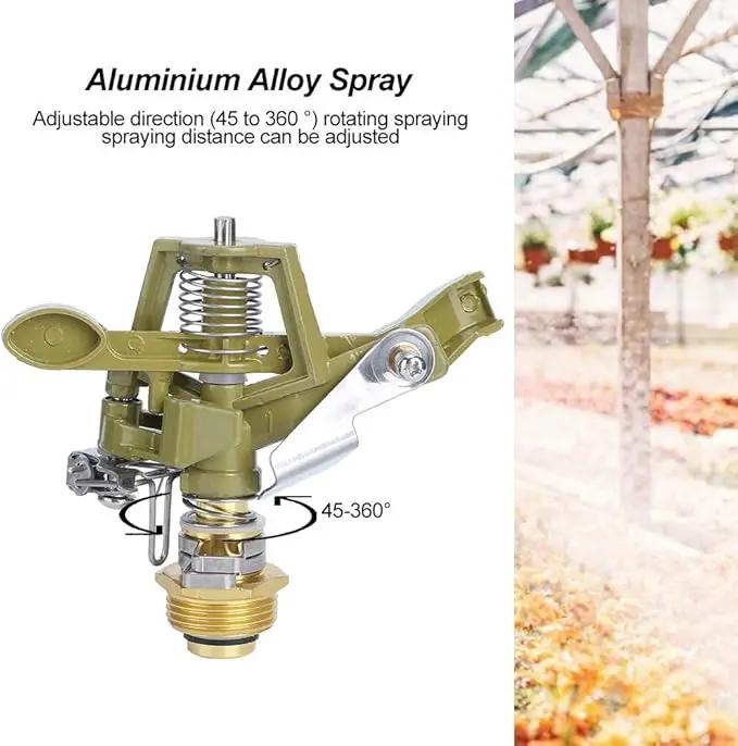 Adjustable Direction Nozzle Spray Aluminium Alloy for Public Green Irrigation, G3/4inch by GreenHaven Gardens