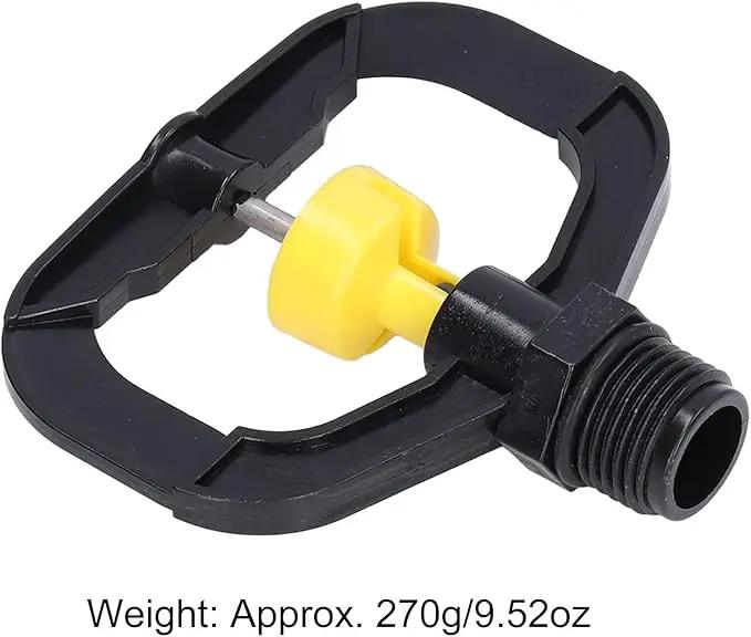Pwshymi Garden Irrigation Misting Nozzles, 12PCS Plastic Spray Nozzle, Rotating Irrigation Sprinklers Atomizing Rotating Irrigation Spray Nozzles with G1/2 Male Thread for Garden Yard Lawn by GreenHaven Gardens