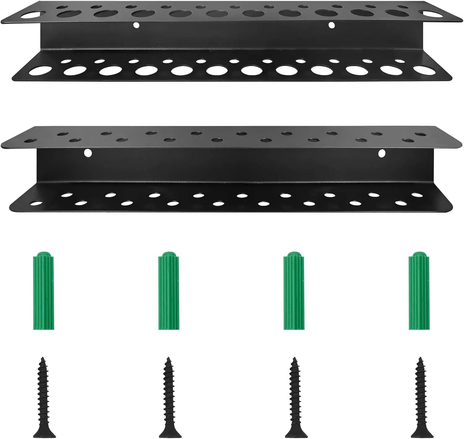 2 Pack Screwdriver Organizer Wall Mounted – Heavy Duty Rustproof Tool Organizer with Durable Design, Space-Saving Storage for Garage, Workshop, Home Workbench by GreenHaven Gardens