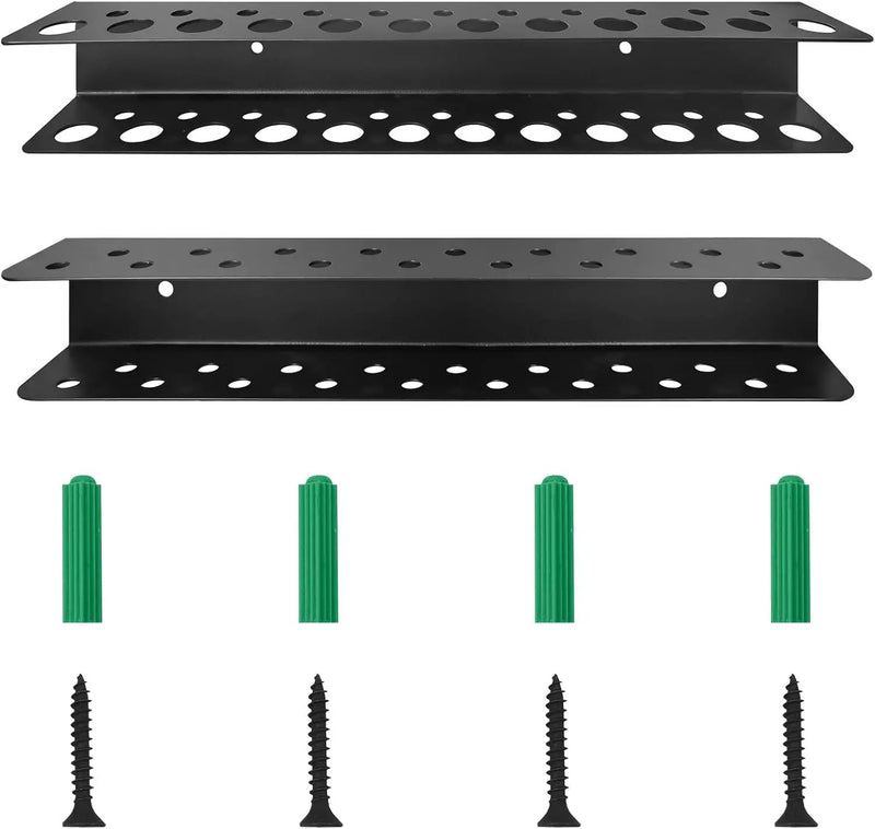 2 Pack Screwdriver Organizer Wall Mounted – Heavy Duty Rustproof Tool Organizer with Durable Design, Space-Saving Storage for Garage, Workshop, Home Workbench by GreenHaven Gardens