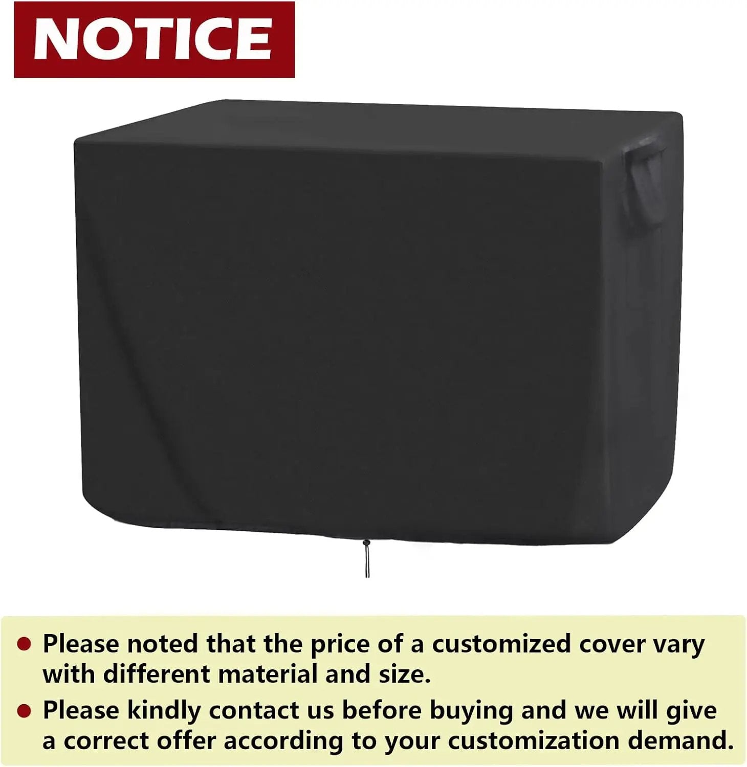 Personalized Outdoor Cover for Griddle Grill, Waterproof& Dustproof Cover for Protecting Patio Outdoor Grill, Customized Size,Black by GreenHaven Gardens