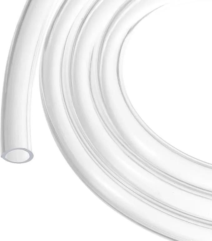 3/8" x 1/2" Clear Plastic PVC Tubing 5ft Flexible Vinyl Tube, [for Garden Irrigation, Water Hose, Fish Tank, Aquarium] - 9.5x12.7mm by GreenHaven Gardens