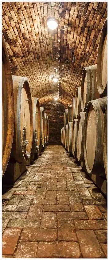 3D Door Stickers Murals Peel and Stick - Wine Cellar - Door Decals Wallpaper Self-Adhesive Removable PVC Waterproof Poster for Bedroom Living Room Decoration 30.3 x 78.7 inch by GreenHaven Gardens