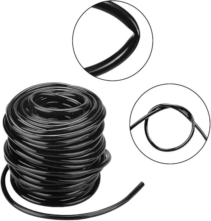 Garden Watering Tube, 4mm Drip Irrigation System Hose Blank Distribution Misting Tubing Main Line Automatic Water Pipe DIY Small Lawn Agriculture Hydroponics Flower Patio Emitters Bubbler Sprinkle 10M by GreenHaven Gardens