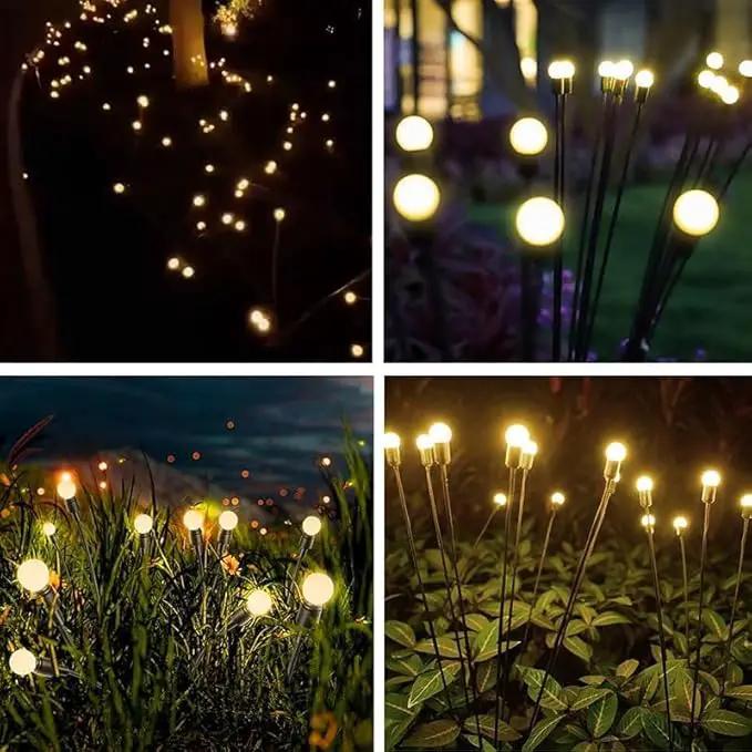 ANTQUE 2 Pack New Upgraded Swaying Starburst Solar Garden Lights, Vibrant Waterproof Outdoor Lights for Yard Patio Pathway Decoration by GreenHaven Gardens