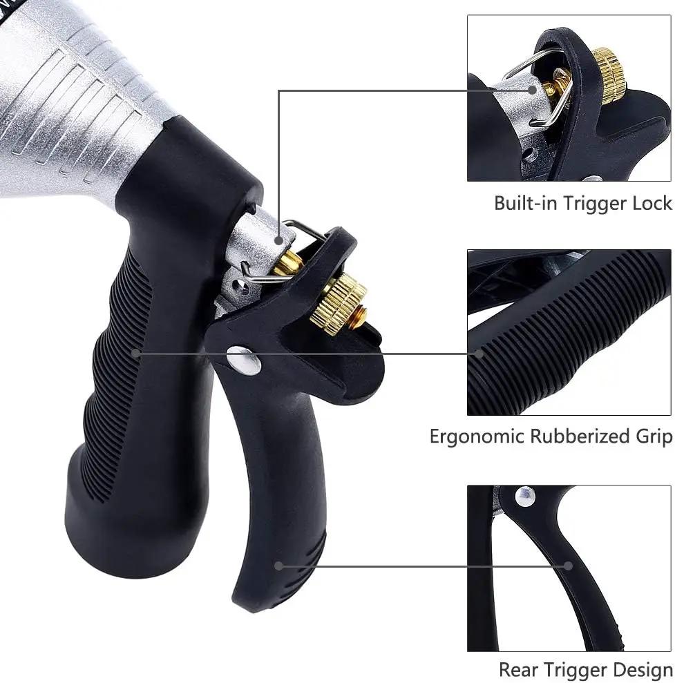 GREEN MOUNT Water Hose Nozzle Spray Nozzle, Metal Garden Hose Nozzle with Adjustable Spray Patterns, Perfect for Watering Plants, Washing Cars and Showering Pets by GreenHaven Gardens