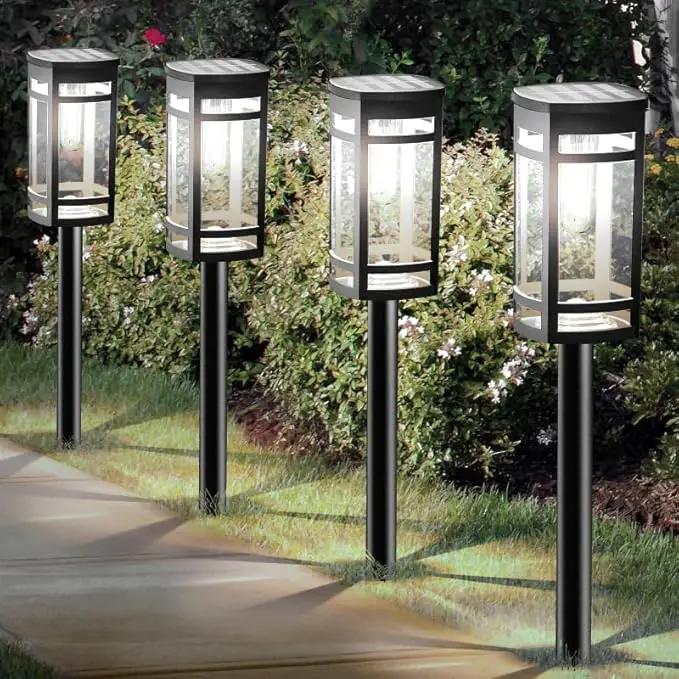 Solar Lights Outdoor Waterproof for Garden Pathway Walkway Driveway Yard Lawn Decorative Landscape Lighting. (Cool White Light, 1) by GreenHaven Gardens