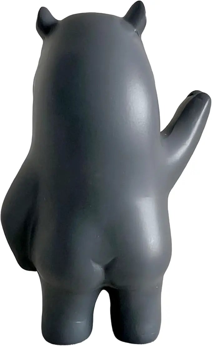 Jxueych Rebellious Hippo Figurine, Miniature Resin Hippo Standing 3.5 Inch, Adorable Mini Hippo - The Cutest Addition to Your Decor! by GreenHaven Gardens