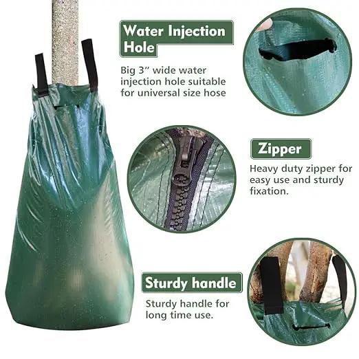Remiawy Tree Watering Bag, 20 Gallon Slow Release Watering Bag for Trees, Tree Irrigation Bag Made of Durable PVC Material with Zipper (3 Pack 5-8 Hours Releasing Time) by GreenHaven Gardens